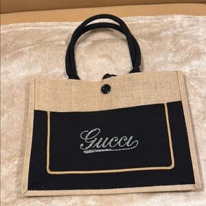 BNWNT Handmade Black and Tan Women's Tote Bag